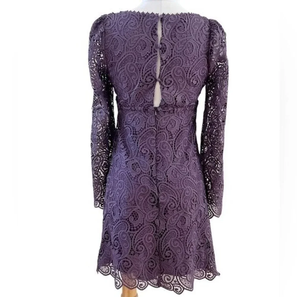 Anthropologie Maeve Embroidered Lace Mini Dress Size 2 NWOT